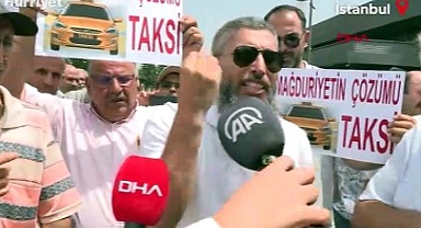 İstanbul'da minibüs ve dolmuş sahipleri eylem yaptı