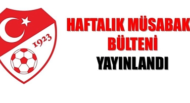 Haftalık Maç Programı 