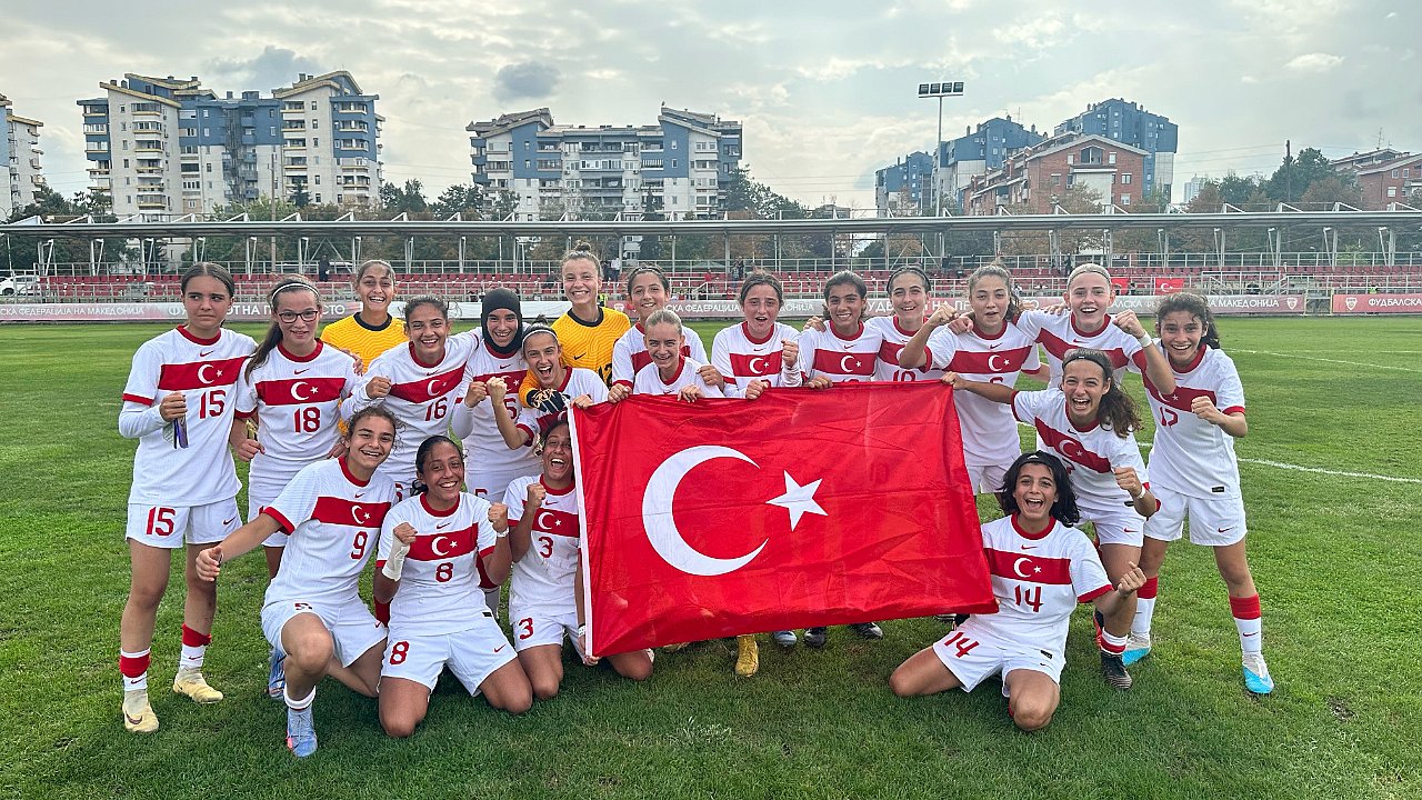U15 Kız Milli Takımı, Kuzey Makedonya'yı 5-0 Yendi