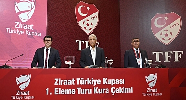 Ziraat Türkiye Kupası'nda 1. Eleme Turu Kura Çekimi Yapıldı