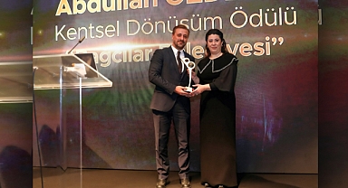 Abdullah Özdemir “Kentsel Dönüşüm” Alanında Ödüle Layık Görüldü