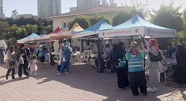 Küçükçekmece'de Filistin için kermes düzenlendi