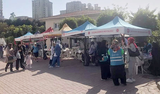 Küçükçekmece'de Filistin için kermes düzenlendi