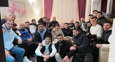 Futbolculardan Başkana Geçmiş Olsun Ziyareti