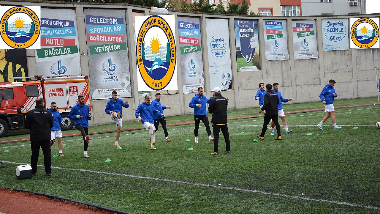 Küçükçekmece Sinopspor maçı hazırlıklarını sürdürüyor