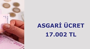 Net Asgari Ücret 17 bin 2 lira oldu