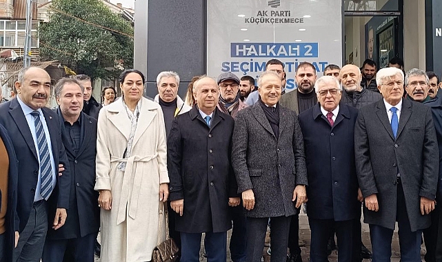 AK Parti Liderleri ve Teşkilatı Halkalı Mahalle İrtibat Bürosunu Ziyaret Etti