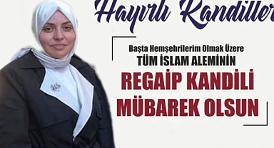 Başkan Saliha Karadayı Deniz'den Regaip Kandili Kutlama Mesajı