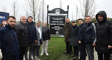 Erzurumlu Kara Fatma Parkı açıldı törenle açıldı