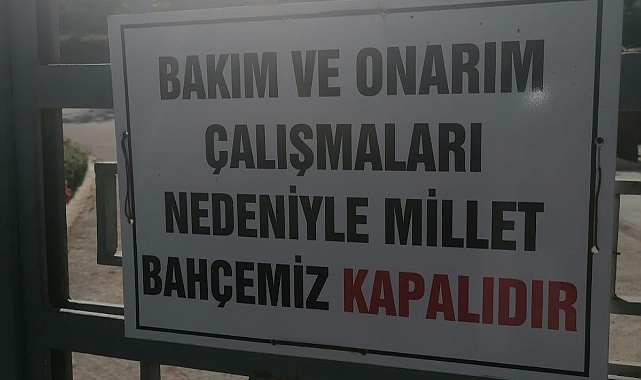 Söğütlüçeşme Millet Bahçesi kapalı: Halkın İsyanına Kim Kulak Verecek?
