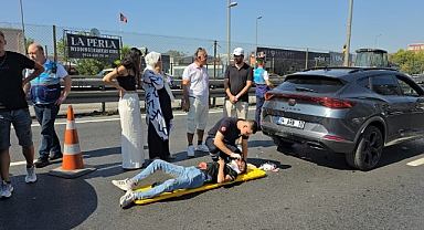 Küçükçekmece'de Trafik Kazası: Motosikletli Genç Ağır Yaralandı