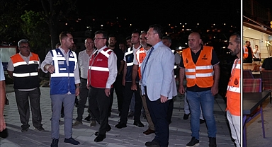 Sarıyer Meydanı’nın yüzde 65’lik kısmı tamamlanarak zemin çalışmalarına başlandı.