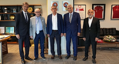 TÜFAD Başkanı İsmail Dilber'den TFF Başkanı Hacıosmanoğlu'na Ziyaret