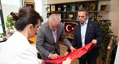 Ali Koç, Başkan Hacıosmanoğlu'nu Ziyaret Etti