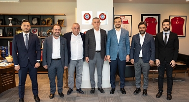 Bağcılar Belediye Başkanı Özdemir'den TFF Başkanı Hacıosmanoğlu'na Ziyaret