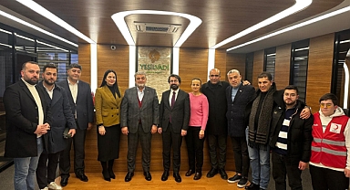 Küçükçekmece Kızılay İlçe Başkanı Mehmet Fatih Kerimoğlu’ndan Rafet Orhan’a Ziyaret