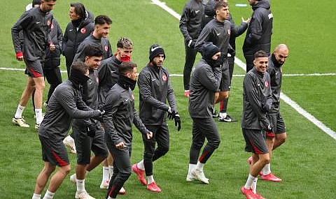 A Millî Takımımız, Ali Sami Yen Spor Kompleksi Rams Park'ta Çalıştı