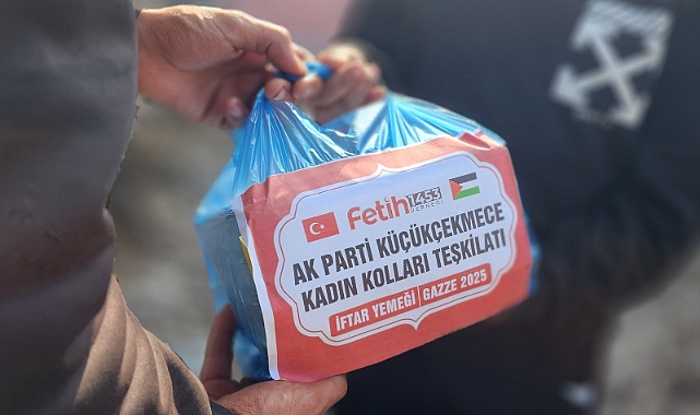 AK Parti Küçükçekmece Kadın Kolları’ndan Gazze’ye Ramazan Dayanışması
