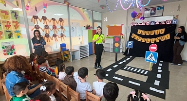 Anaokulu Öğrencilerine Trafik Eğitimi Verildi
