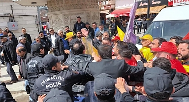 Kars'ta 1 Mayıs kutlamalarında arbede!