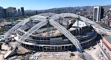 Başkent yeni stadyumu hızla yükseliyor