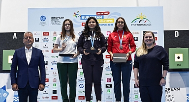 Ezginur Türkmen’den Altın Madalya! EYOF 2025’te Üsküp’te İstiklal Marşı Yankılandı