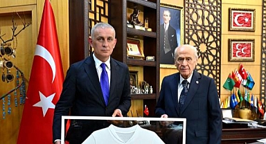 TFF Başkanı Hacıosmanoğlu, MHP Genel Başkanı Bahçeli'yi Ziyaret Etti