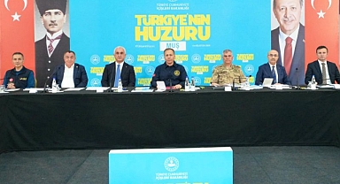 İçişleri Bakanı Sayın Ali Yerlikaya Muş’ta Güvenlik Toplantısı Gerçekleştirdi