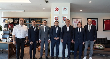 TFFHGD Genel Başkanı Minnet'ten TFF Başkanı Hacıosmanoğlu'na Ziyaret