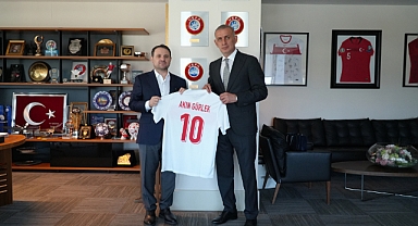 Akın Gürlek'ten TFF Başkanı Hacıosmanoğlu'na Ziyaret