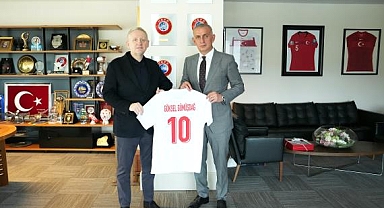 Göksel Gümüşdağ'dan TFF Başkanı Hacıosmanoğlu'na Nezaket Ziyareti