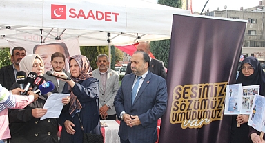 Saadet Partisi Kadın Kolları Sokakta: Çocuklar İçin Ses Verdiler! 