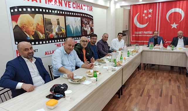 Saadet Partisi’nden Yerel Basına Değer Veren Anlamlı yemek Programı