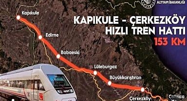 Kapıkule-Çerkezköy Hızlı Tren Hattında Tarih Netleşti: 2026’da Hizmete Açılıyor