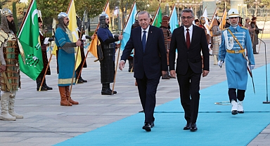 KKTC Cumhurbaşkanı Erhürman Cumhurbaşkanlığı Külliyesinde