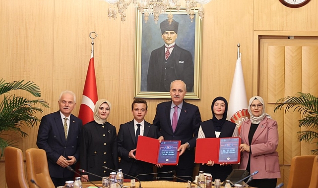 TBMM Başkanı Kurtulmuş, 26. Ulusal Çocuk Forumu temsilcilerini kabul etti