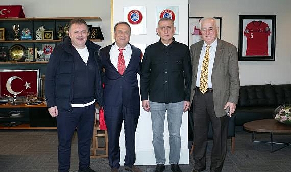 Müftüoğlu’ndan TFF Başkanı Hacıosmanoğlu’na Ziyaret