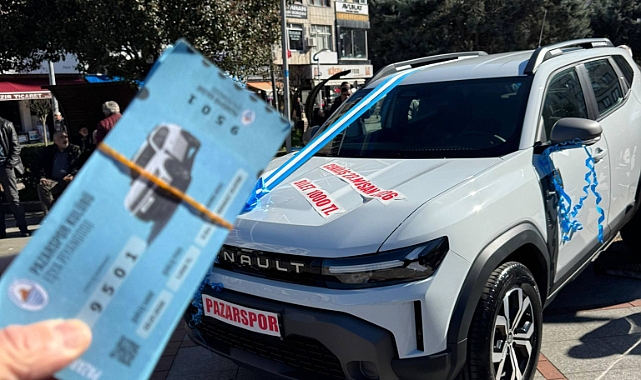 Pazarspor’dan Büyük Çekiliş: Araç İlçe Meydanında Sergileniyor