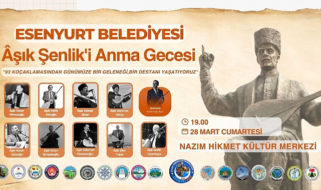 Esenyurt’ta Âşık Şenlik Anma Gecesi