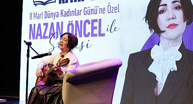 Küçükçekmece’de Nazan Öncel’den kadınlara dayanışma çağrısı