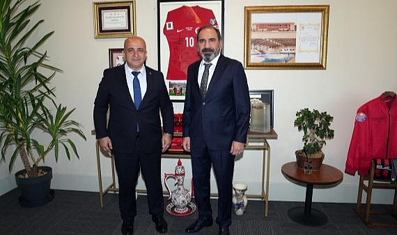 Ercüment Taşdemir’den, TFF Başkan Vekili Mecnun Otyakmaz’a Ziyaret