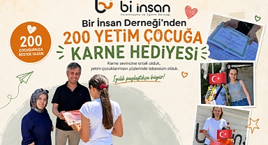 Bir İnsan Derneği'nden 200 Yetim Çocuğa Karne Hediyesi