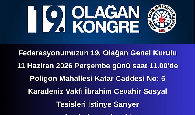 iASKF Genel kurul heyecanı gözler 11 Haziran'da