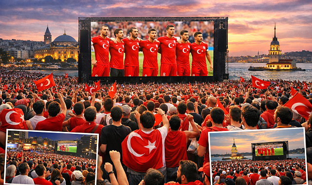 İBB’den Meydanlarda Milli Maç Heyecanı