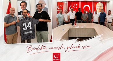 Küçükçekmece İdman Yurdu Spor Yönetiminden Saadet Partisi'ne Nezaket Ziyareti